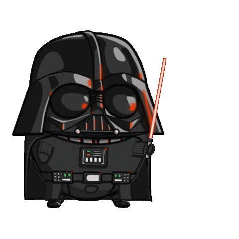 Egg Jedi character representing dark side